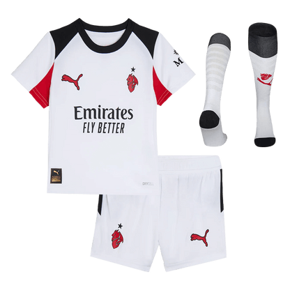 AC Milan Uit Thuisshirt Kit 2025/26 Kinderen Wit