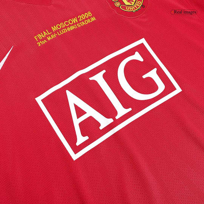Retro Manchester United Thuis Shirt Lange Mouwen 2007/08 - UCL Finale