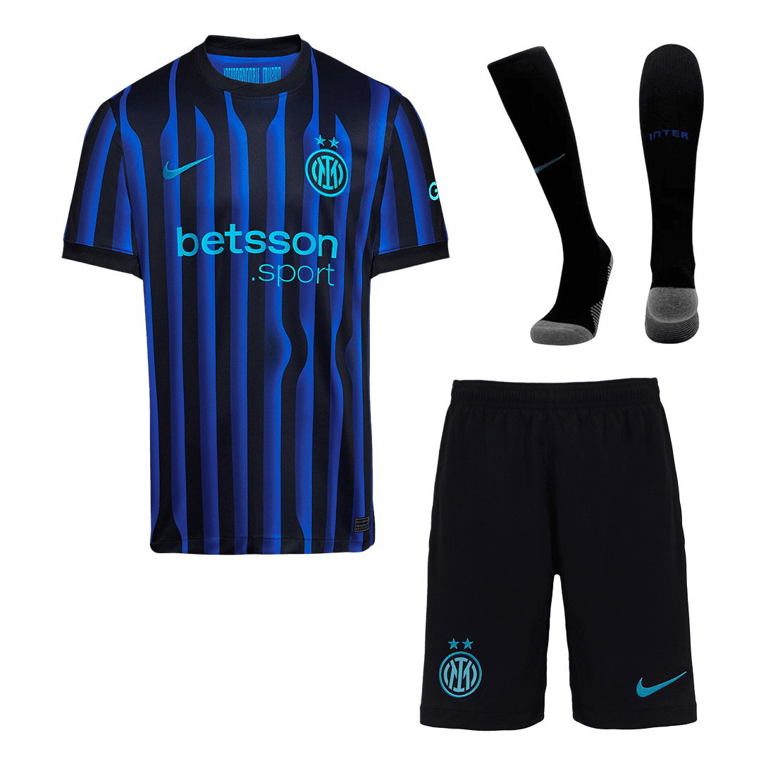 Inter Milaan Thuisshirt Kit 2025/26 Blauw&Zwart