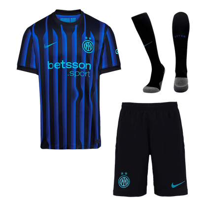 Inter Milaan Thuisshirt Kit 2025/26 Blauw&Zwart