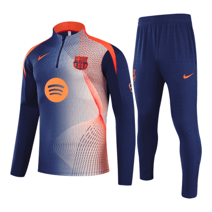 Barcelona Sweatshirt Kit 2025/26 Kinderen Zwart&Oranje