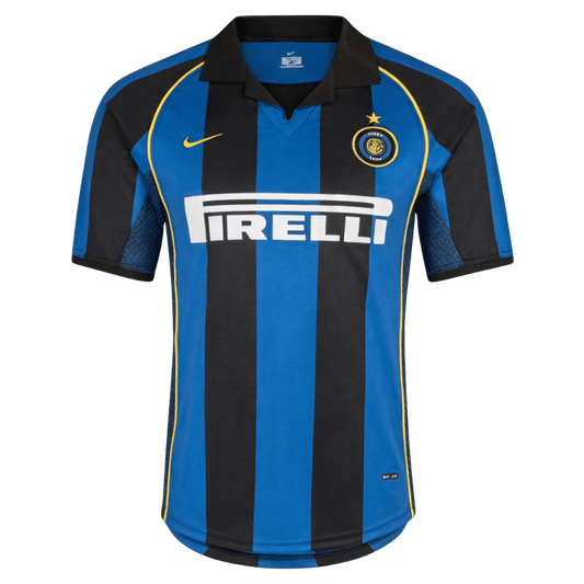 Retro Inter Milaan Thuisshirt 2001/02 Blauw&Zwart