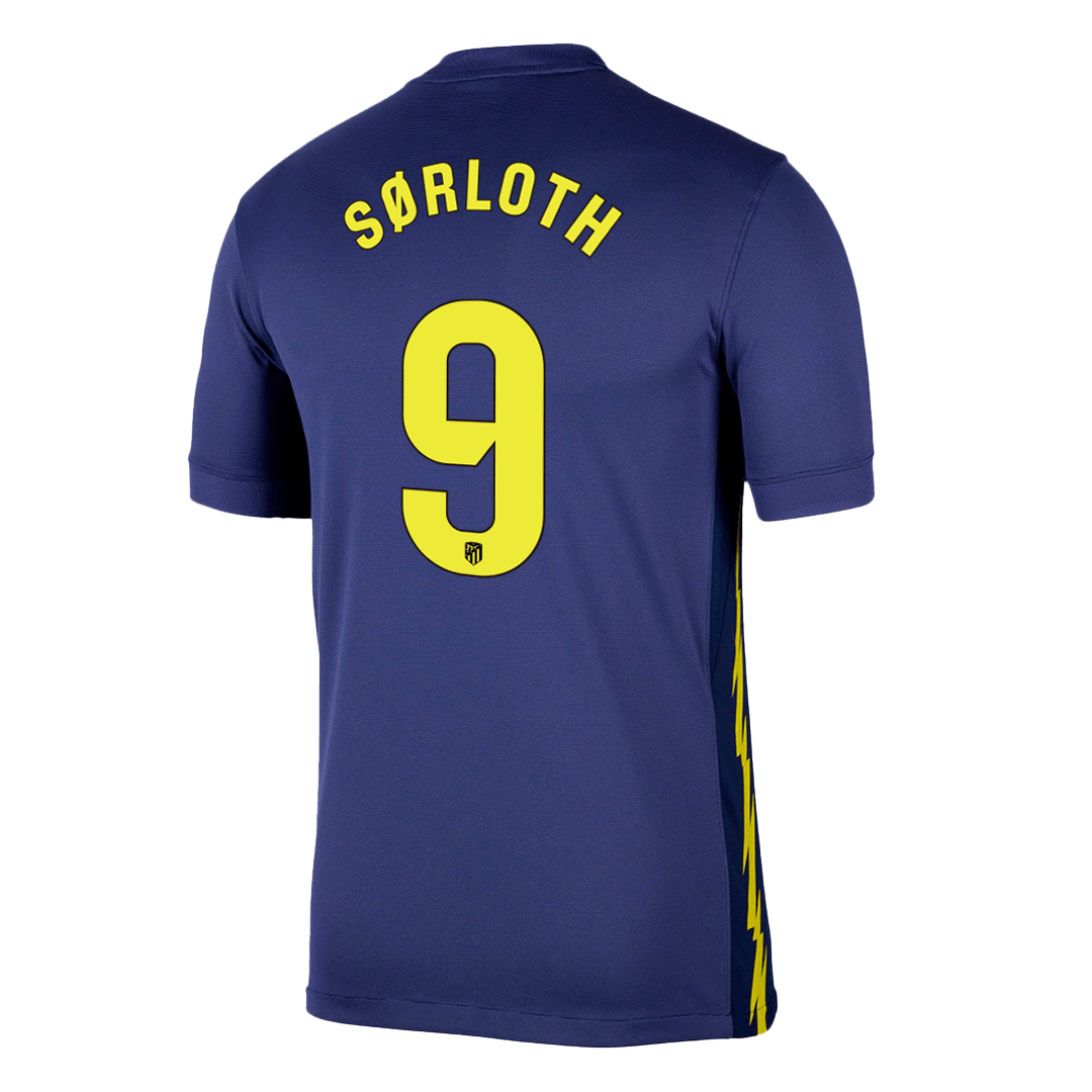 SØRLOTH #9 Atlético Uitshirt 2025/26 Marineblauw