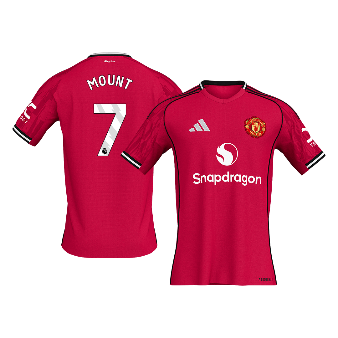 MOUNT #7 Manchester United Thuisshirt 2025/26 Rood - Super