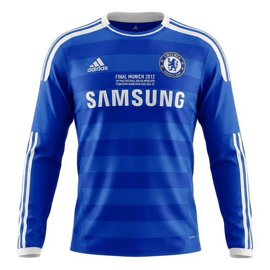 Retro Chelsea Thuisshirt Lange Mouwen 2011/12 Blauw