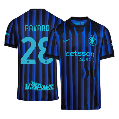 PAVARD #28 Inter Milan Thuisshirt 2025/26 Blauw&Zwart