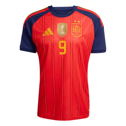 GAVI #9 Espagne Domicile Maillot 2 Stars - Champion Edition - Coupe du Monde 2026 Rouge