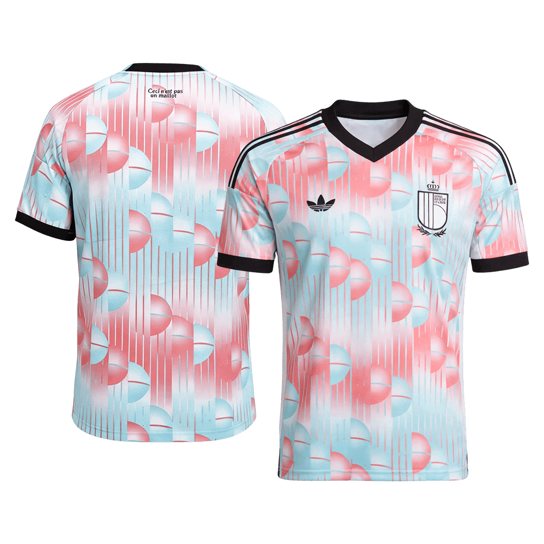België Uitshirt - Wereldkampioenschap 2026 Blauw&Roze Grote Maten