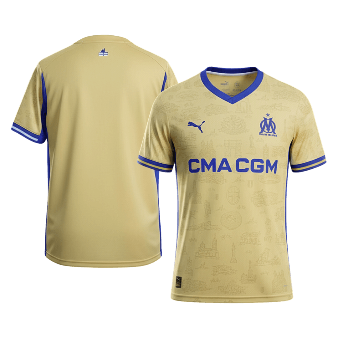 Olympique de Marseille Vierde Tenue 2025/26 Geel