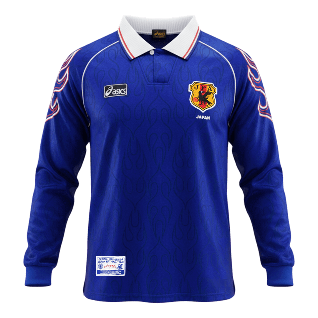 Retro Japan Thuisshirt Lange Mouwen 1998 Blauw