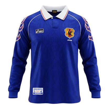 Retro Japan Thuisshirt Lange Mouwen 1998 Blauw