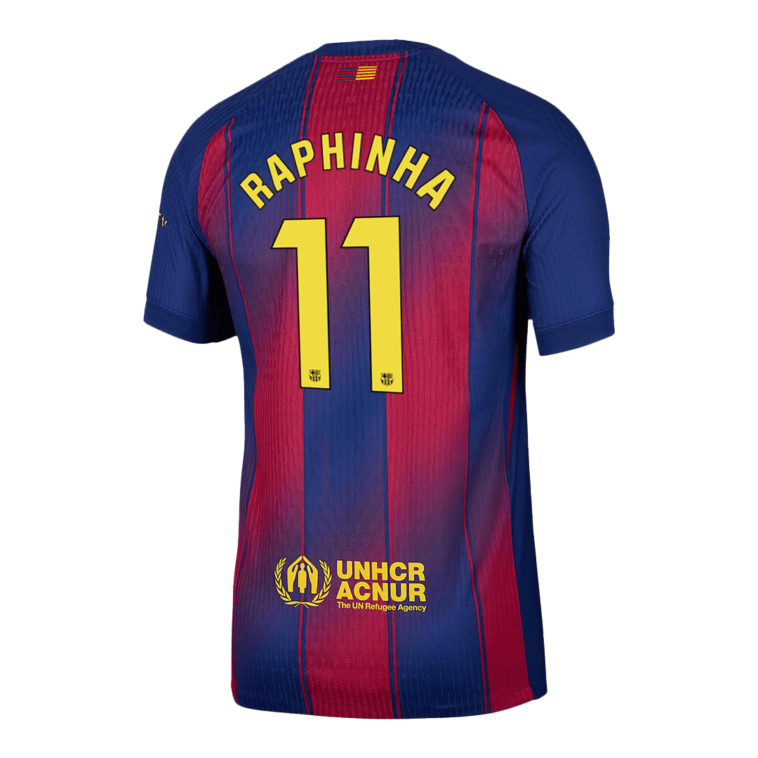 RAPHINHA #11 Barcelona Thuisshirt 2025/26 Authentic
