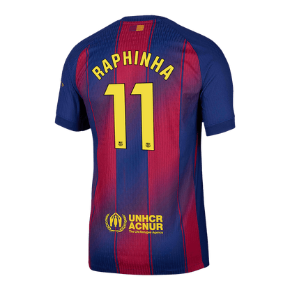 RAPHINHA #11 Barcelona Thuisshirt 2025/26 Authentic