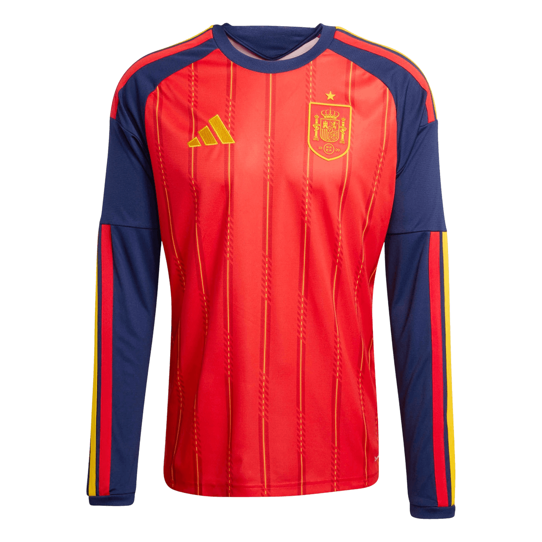 Spanje Thuisshirt Lange Mouwen - WK 2026 Rood Grote Maten