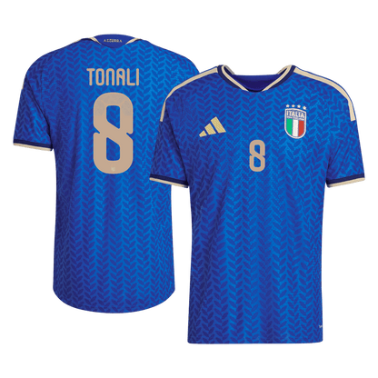 TONALI #8 Italië Thuis Wereldkampioenschap 2026 Shirt Blauw Speler