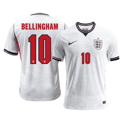 BELLINGHAM #10 Engeland Thuisshirt - Wereldkampioenschap 2026 Wit Speler