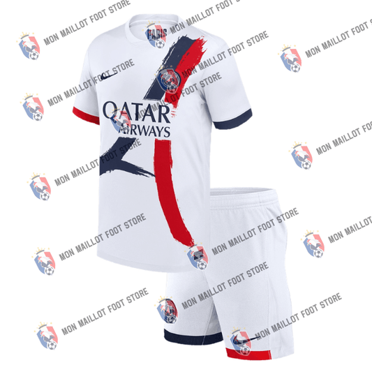Extérieur Maillot Kit 2025/26 Enfant Blanc
