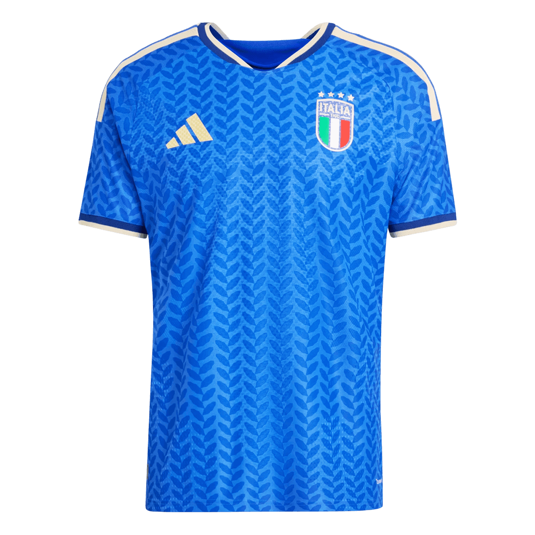 Italië Thuisshirt Wereldkampioenschap 2026 Blauw Speler Grote Maat