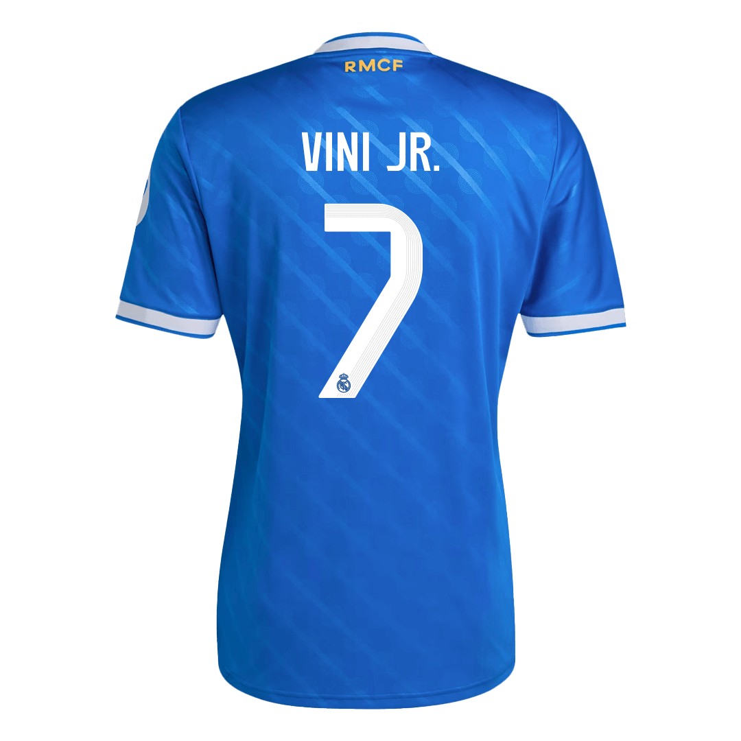 VINI JR. #7 Real Madrid Derde Shirt 2025/26 Blauw