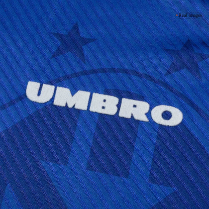 Retro Brazilië Uitshirt 94/96 Blauw