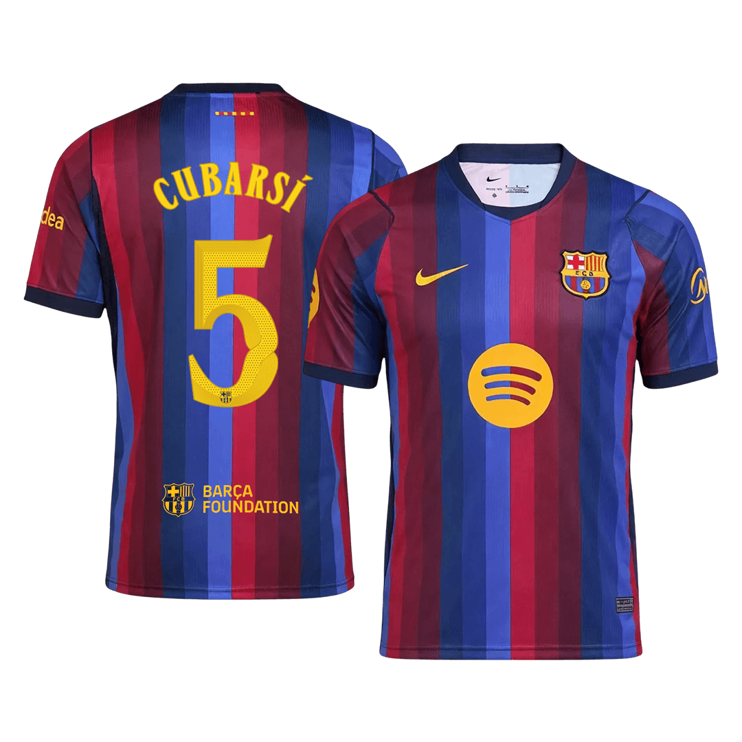 CUBARSÍ #5 Barcelone Domicile Maillot 2026/27 Blue&Garnet - UCL