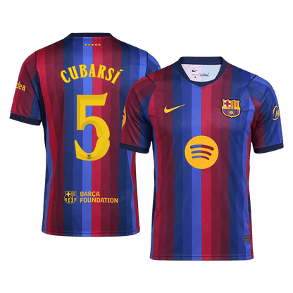 CUBARSÍ #5 Barcelone Domicile Maillot 2026/27 Blue&Garnet - UCL
