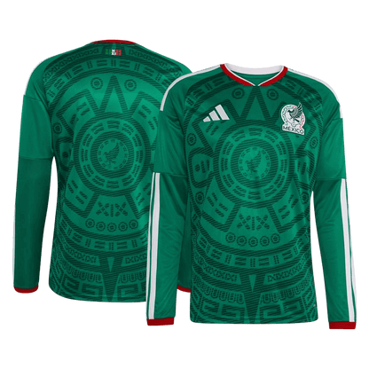 Mexico Thuisshirt Lange Mouwen - WK 2026 Groen Grote Maten