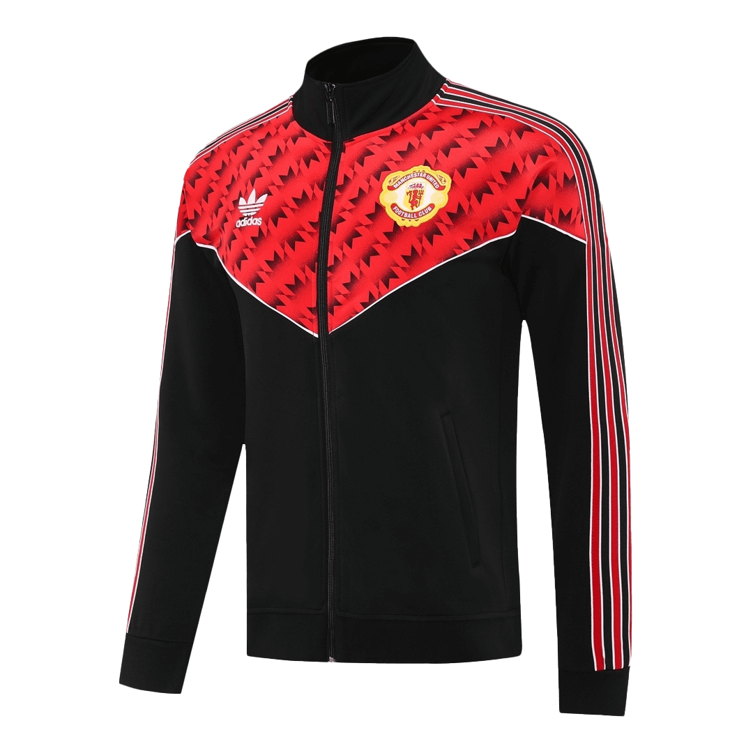 Manchester United voetbaljack tenue 2025/26 rood en zwart