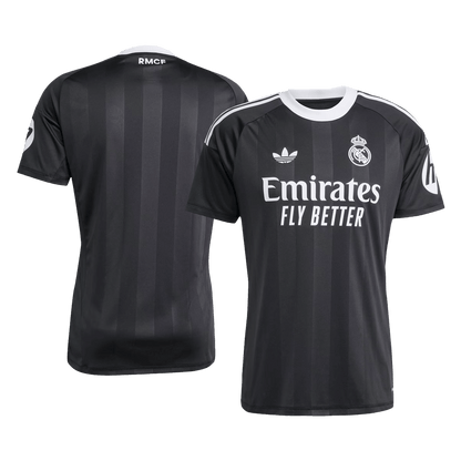 Real Madrid Gardien Maillot 2025/26 Noir Grande Taille