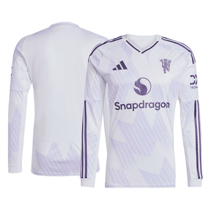 Manchester United Uitshirt Lange Mouwen 2025/26 Grote Maten