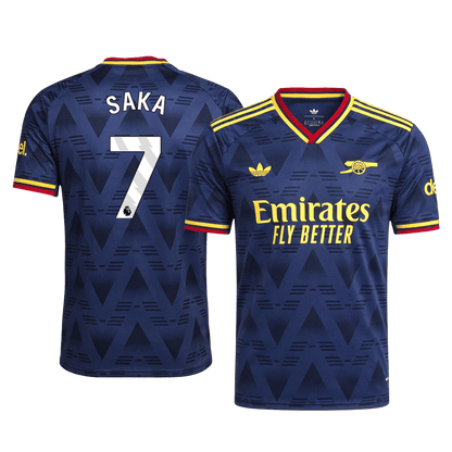 SAKA #7 Arsenal Extérieur Maillot 2026/27 Bleu marine Joueur