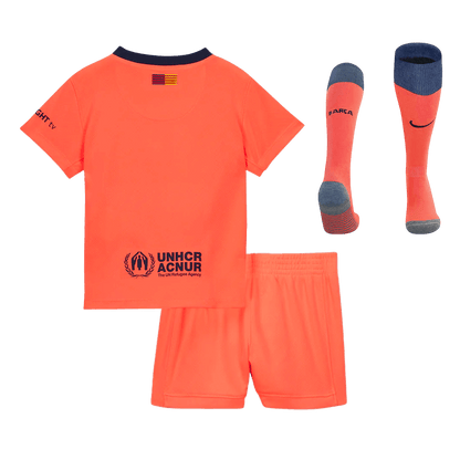 Barcelona Derde Thuisshirt Kit 2025/26 Kinderen Oranje