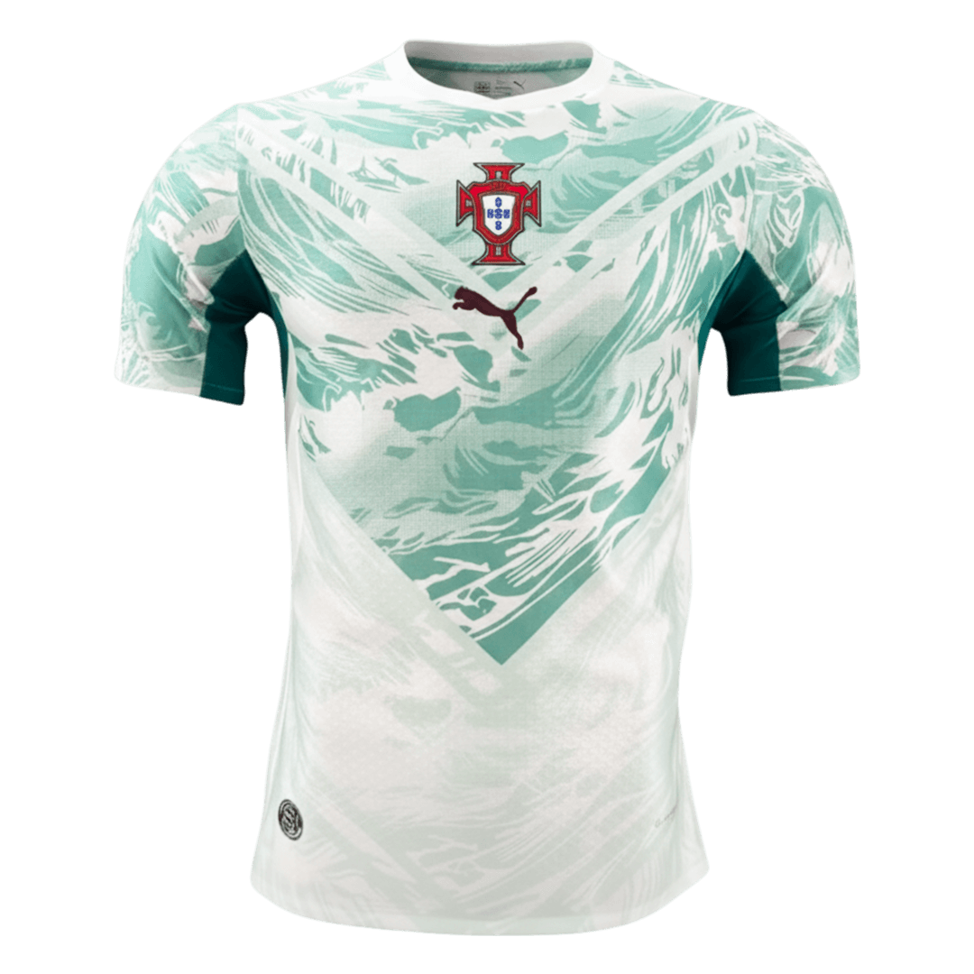 Portugal Uitshirt WK 2026 Wit&Groen Speler