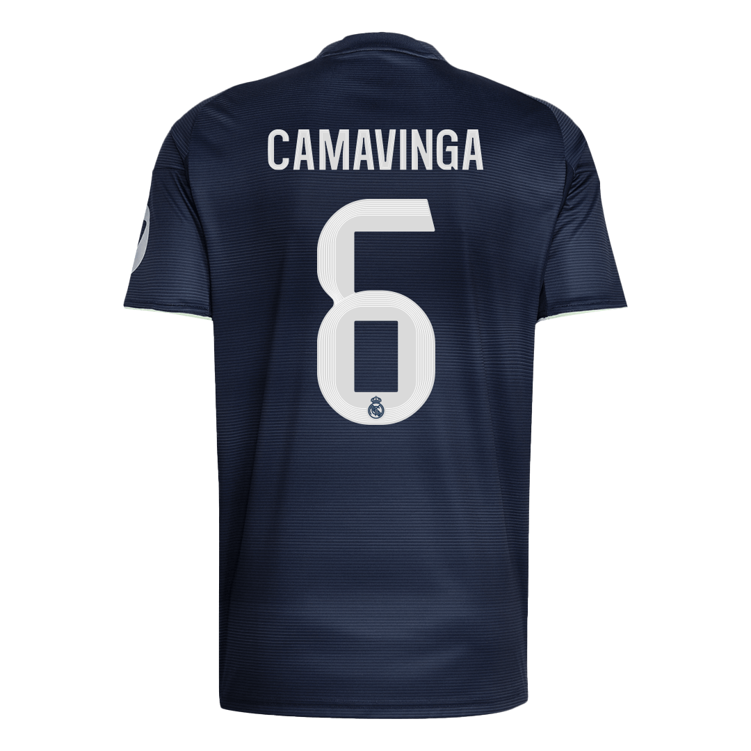 CAMAVINGA #6 Real Madrid Uitshirt 2025/26 Donkerblauw