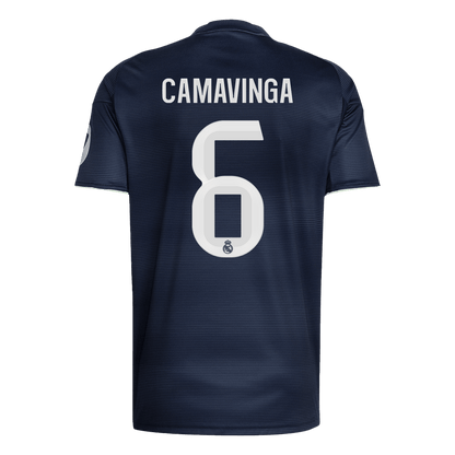 CAMAVINGA #6 Real Madrid Uitshirt 2025/26 Donkerblauw