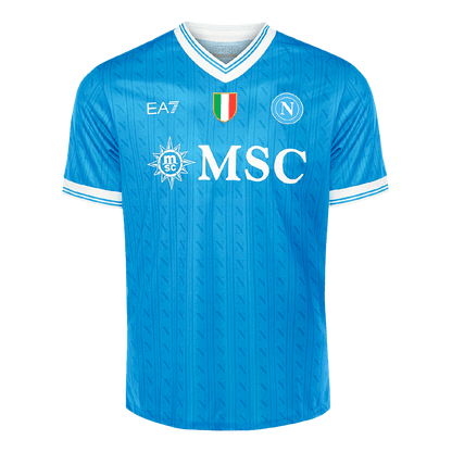 DE BRUYNE #11 Napoli Thuis Shirt 2025/26 Blauw