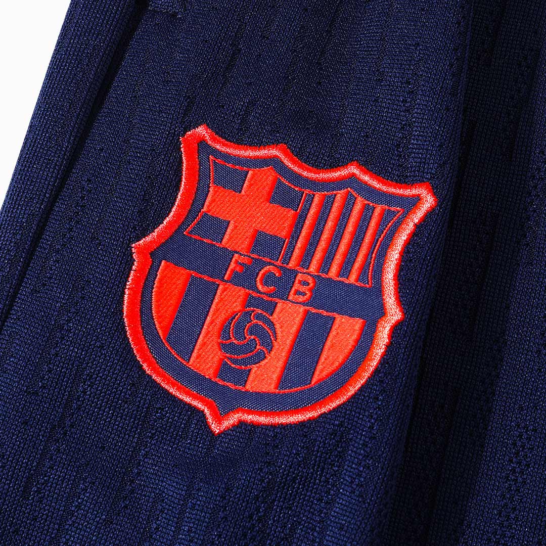 Barcelona Sweatshirt Kit 2025/26 Kinderen Zwart&Oranje