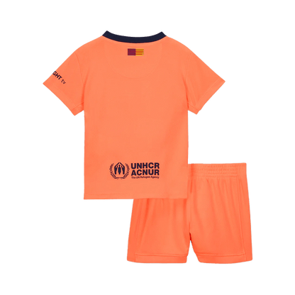 Barcelona Derde Shirt Kit 2025/26 Kinderen Oranje