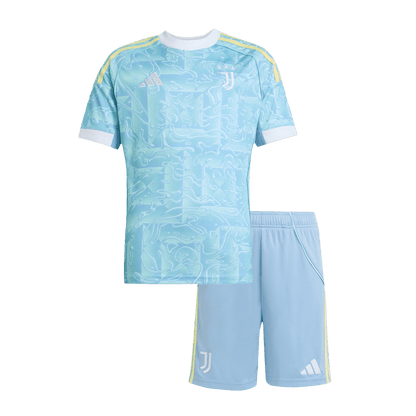 Juventus Uit tenue shirt 2025/26 Junior Blauw