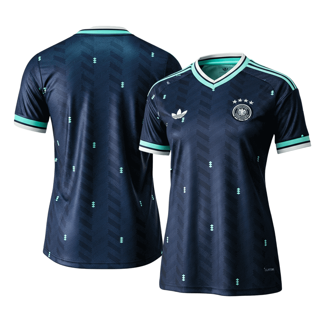 Vrouw Duitsland Uit Exterieur Thuisshirt - WK 2026 Marineblauw