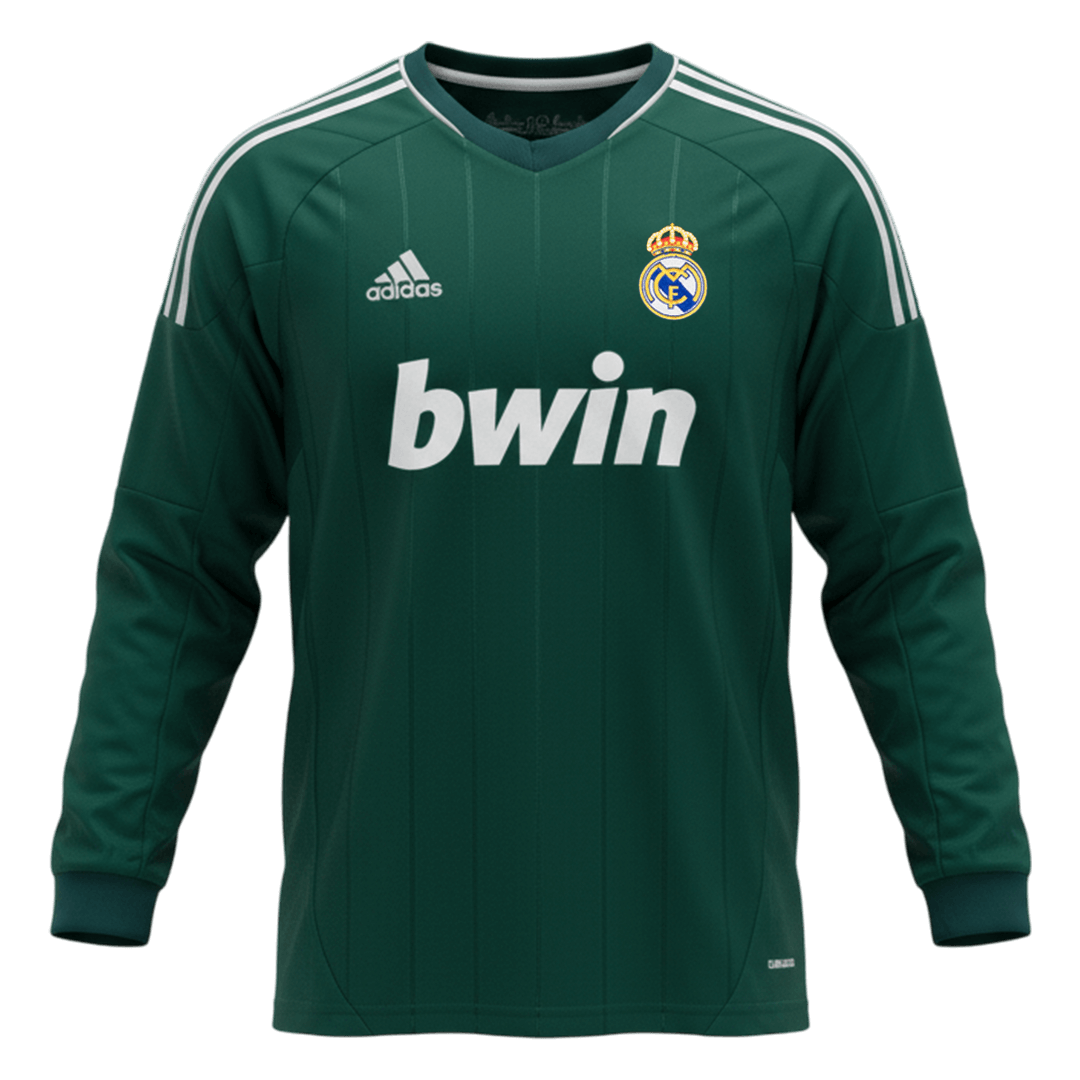 Retro Real Madrid Derde Shirt Lange Mouwen 2012/13 Groen
