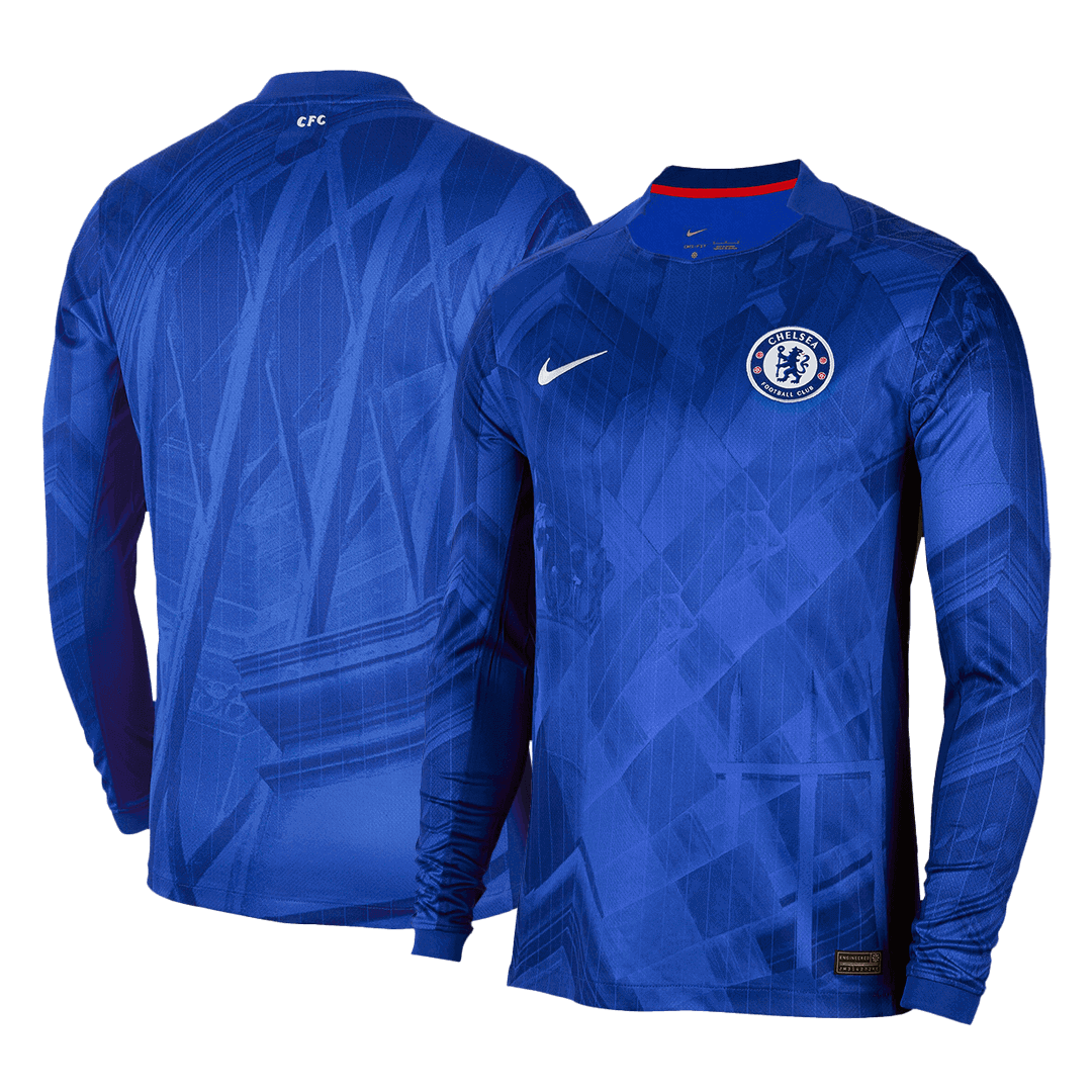 Chelsea Thuisshirt Lange Mouwen 2025/26 Grote Maten