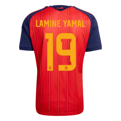 LAMINE YAMAL #19 Spanje Thuisshirt - WK 2026 Rood - Super
