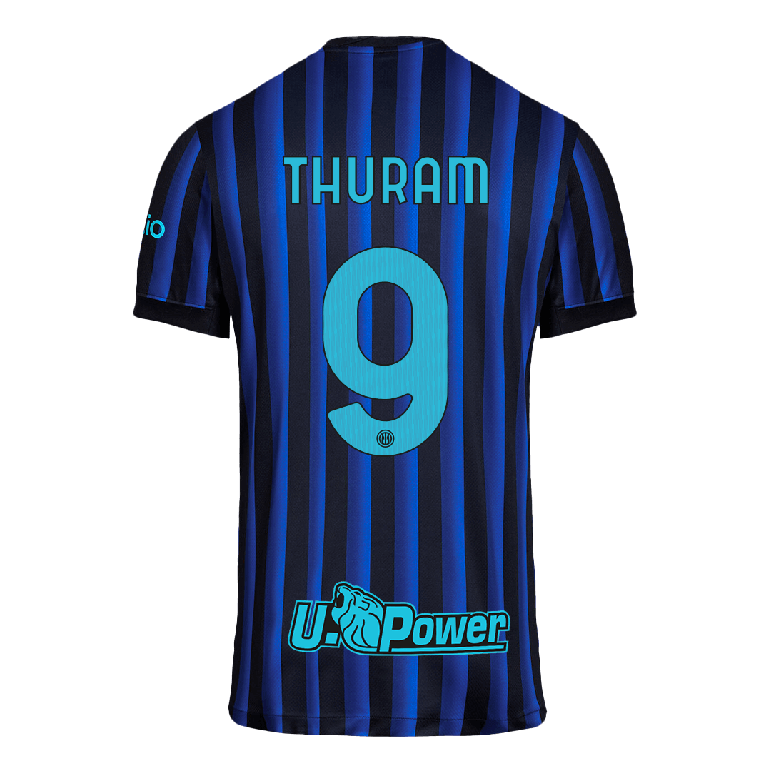 THURAM #9 Inter Milan Thuisshirt 2025/26 Blauw&Zwart