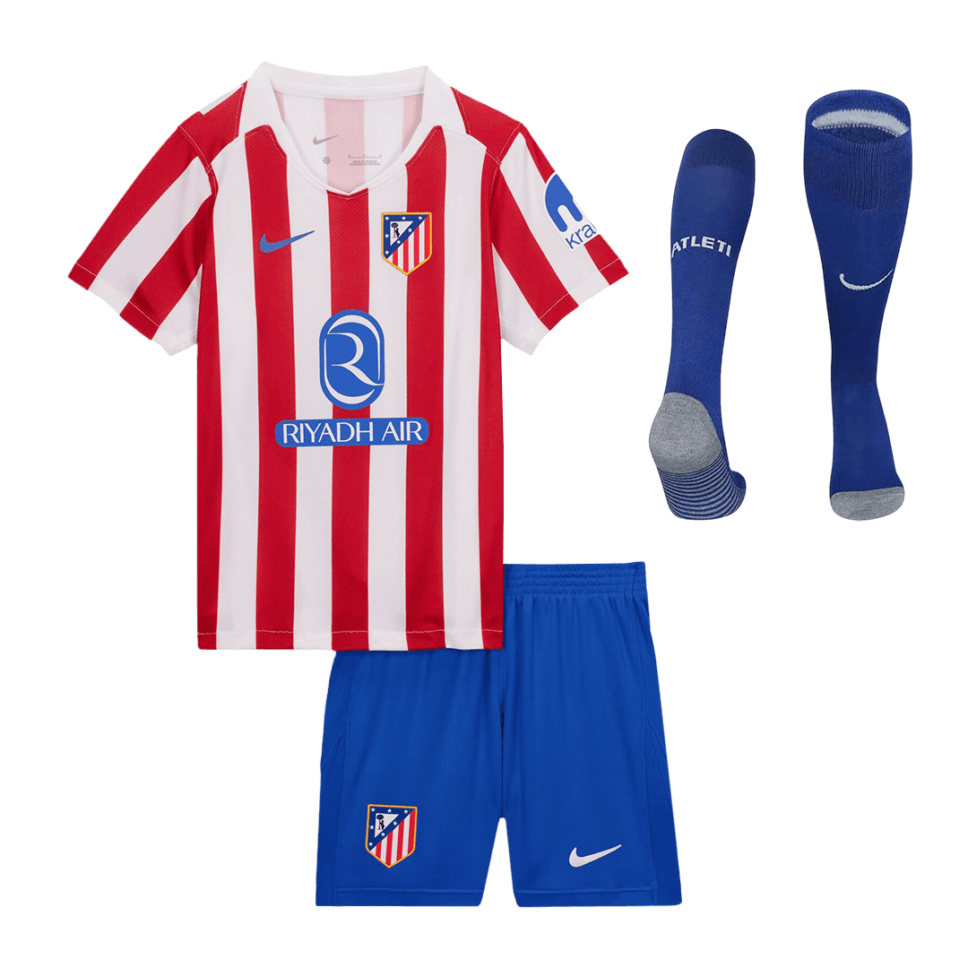 Atlético Thuisshirt Kit 2025/26 Junior Rood&Wit