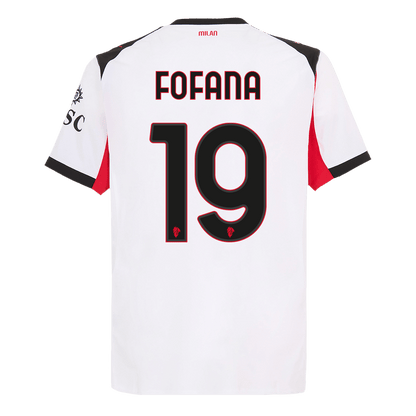 FOFANA #19 AC Milan Uitshirt 2025/26 Wit Authentiek