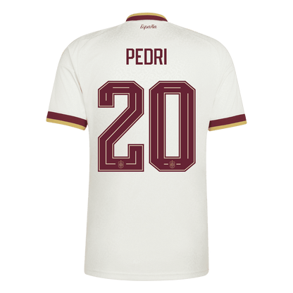 PEDRI #20 Espagne Extérieur Maillot 2 Stars - Champion Edition - Coupe du Monde 2026 Blanc