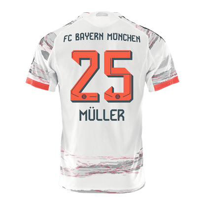 MÜLLER #25 München Uitshirt 2025/26 Wit Speler