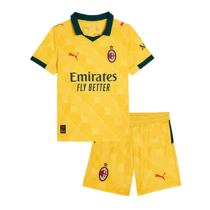 AC Milan Derde Tenue Kit 2025/26 Kind Geel