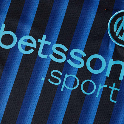 Inter Milan Thuisshirt Kit 2025/26 Junior Blauw&Zwart